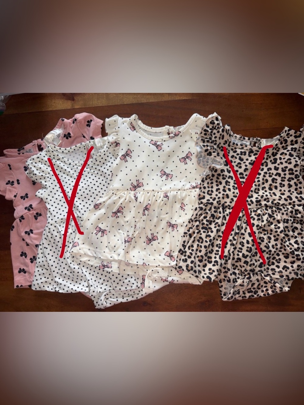 Nanette Baby Girls'‎ Pink, White & Cream Mixed-Print Dress Romper Set